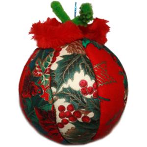 Boule de Noël tissu