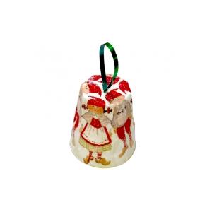 Une belle idée pour fabriquer une boule de Noël en forme de cloche avec votre enfant. Décorations pour le sapin de noël faciles à faire et pas chères : un verre en plastique et une serviette en