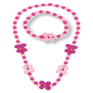 Collier et bracelet petites fleurs