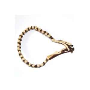 Explications illustrées par Tête à Modeler pour réaliser un bracelet avec des fils de coton. La technique de tissage est...