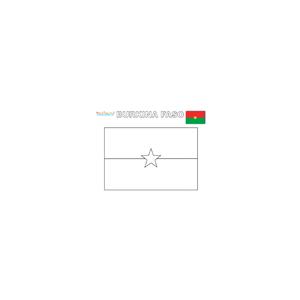 Coloriage drapeau burkina faso
