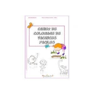 Cahier de coloriage de vacances faciles1