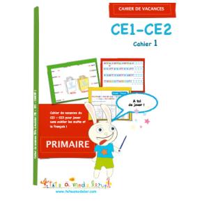 Cahier de vacances CE1 CE2
