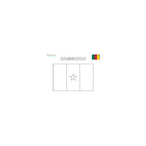 Coloriage du drapeau du Cameroun