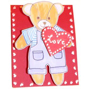 Carte saint Valentin nounours
