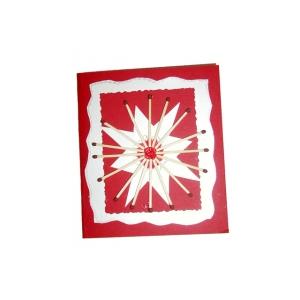 Fabriquer une carte de Noël allumettes