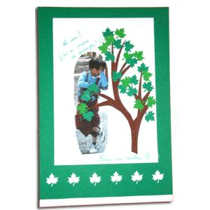 Créer une carte scrapbooking arbre