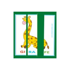 Carte de lecture du nom des animaux