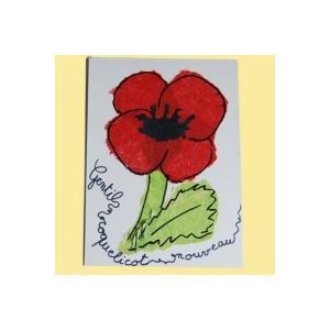 Carte coquelicot