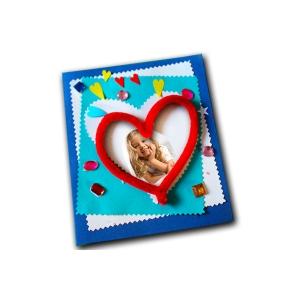 Carte Coeur velours pour grand-père