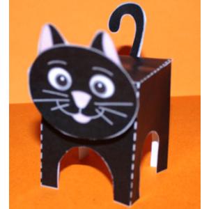 Paper toy chat noir