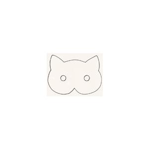 Modèle du masque de chat jungle urbaine