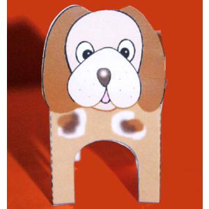 Paper toy chien