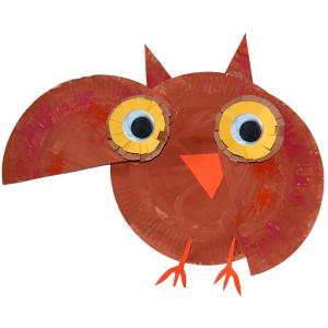 Chouette assiette animée