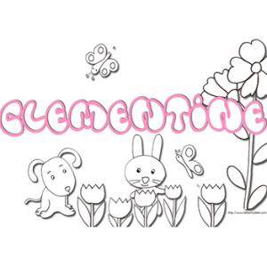 Coloriage Clémentine