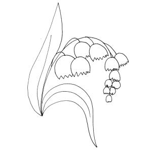 Coloriage de muguet pour la fête du travail