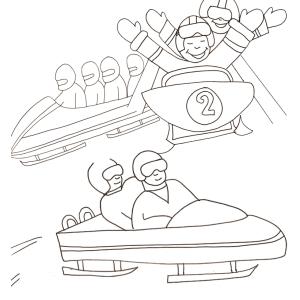 Coloriages sur le bobsleigh et la luge. Retrouvez nos dessins à imprimer gratuitement.