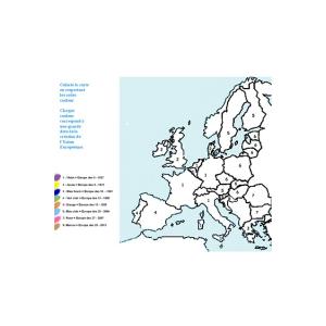 Colorier les étapes de la construction de l'Union Européenne