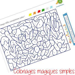Coloriages magiques simples