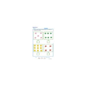 apprendre à compter les choses sur un tableau GS 