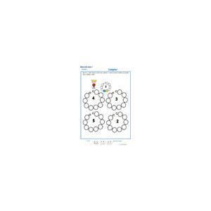 exercice 2 pour colorier le bon nombre de perles MS 