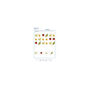 exercice 2 pour apprendre à compter les fruits GS