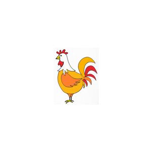 Imprimer une image de Pâques : coq