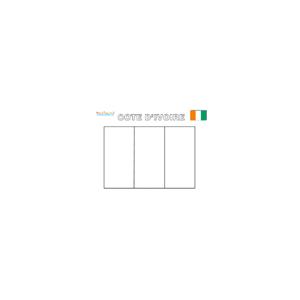 Coloriage du drapeau de la cote d'Ivoire