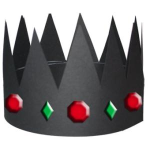 Couronne de roi et  gommettes