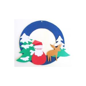 Décor de fenêtre Père Noël