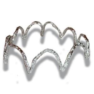 couronne argent en papier d'alluminium
