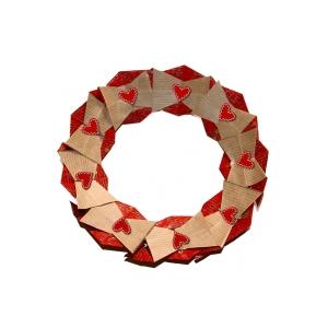 Une couronne de Noël en origami à fabriquer pour les fêtes