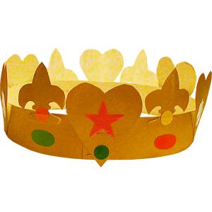 Fabriquer une couronne des rois simple avec les enfants pour fêter l'épiphanie et la fête des rois autour d'une bonne galette.