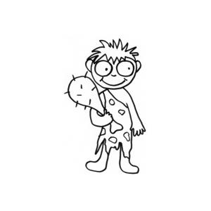 Coloriages des hommes de cro-magnon - Préhistoire