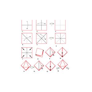 Croquis origami du noeud