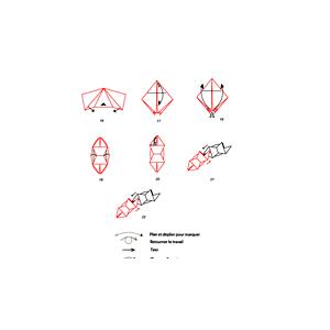 Croquis origami de la couronne 2