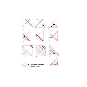 pliage origami d'une feuille d'arbre