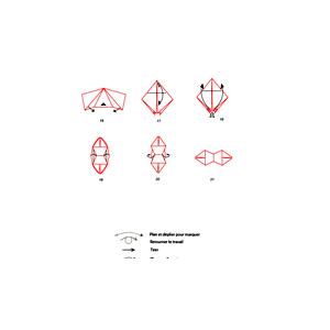 Croquis origami du noeud