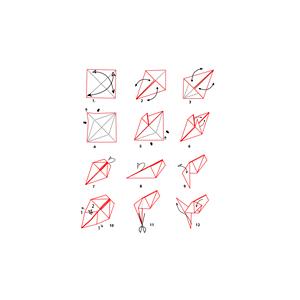 Fiche à imprimer: poisson origami