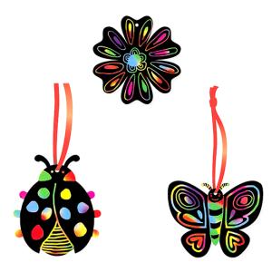 Petites décorations d'été en carte à gratter