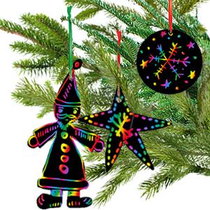 Faire des décoration de Noël en carte à gratter