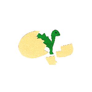 Petit dinosaure sortant de son oeuf