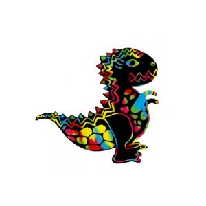 Dinosaure en carte à gratter