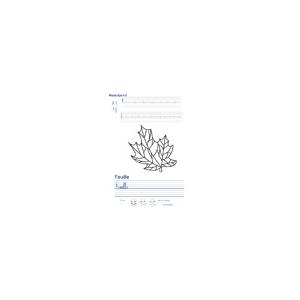 Imprimer la page d'écriture sur la feuille 
