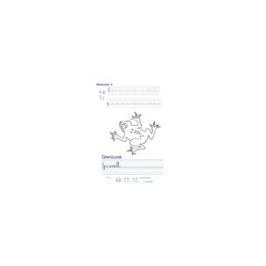 Imprimer la page d'écriture sur la grenouille