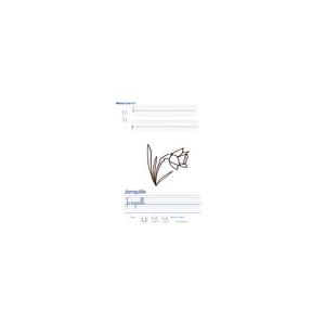 Imprimer la page d'écriture sur la jonquille 