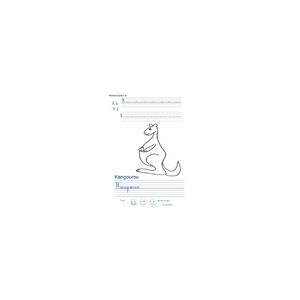 Imprimer la page d'écriture sur le kangourou 