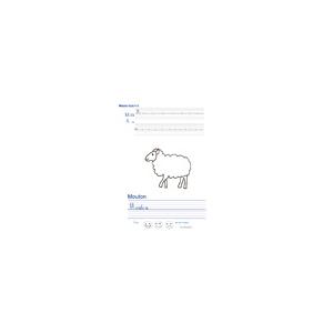 Imprimer la page d'écriture sur le mouton Exercice d'écriture à imprimer pour les enfants qui apprennent à écrire - GS et CP
