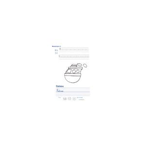 Imprimer la page d'écriture sur le bateau 