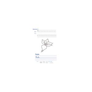 Imprimer la page d'écriture sur le radis 